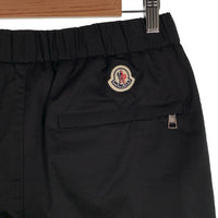 MONCLER モンクレール PANTALONE SPORTIVO ジョガーパンツ ブラック コットン ストレッチ Size 46 福生店