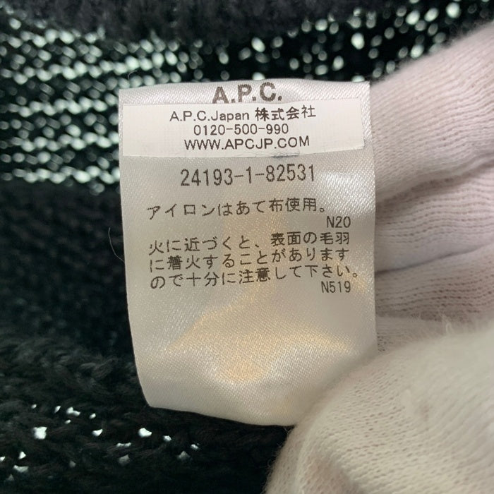 A.P.C. アーペーセー ニット セーター リネン ブラック 24193-1-82531 Size M 福生店