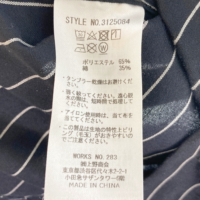 Schott ショット 3125084 ストライプ ワークシャツ ブラック sizeM 瑞穂店