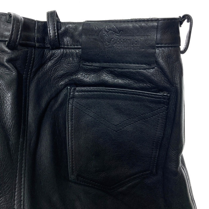 BRANDED GARMENTS ブランデッドガーメンツ レザーパンツ ストレート ブラック Size 34 瑞穂店