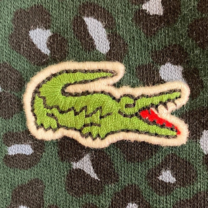 LACOSTE LIVE ラコステ ライブ レオパード ポロシャツ ダークグリーン sizeXS 瑞穂店