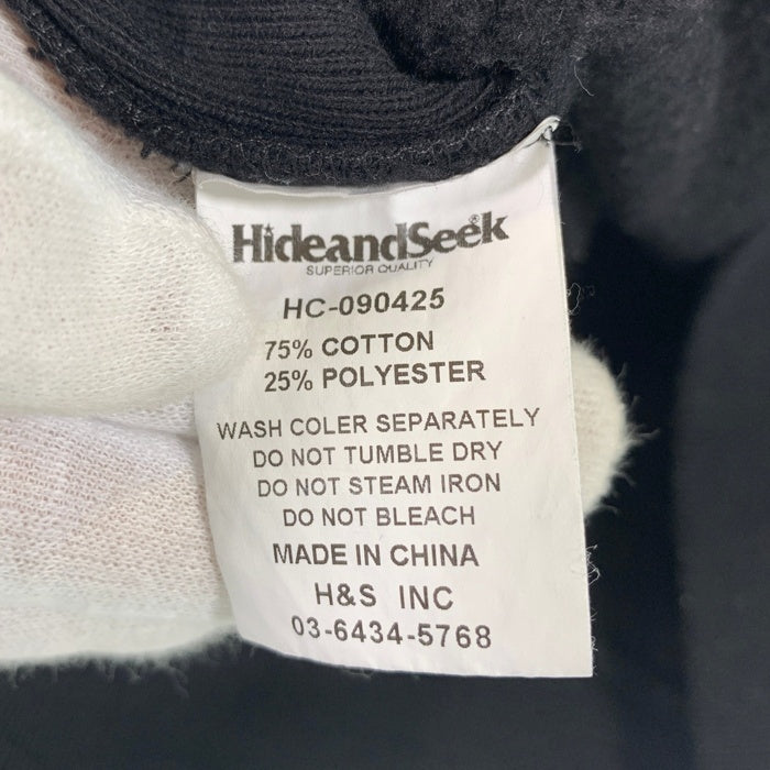 HIDE AND SEEK ハイドアンドシーク 25AW 30th Hooded Sweat Shirt 30周年 プルオーバーパーカー フーディー ブラック HC-090425 Size L 福生店