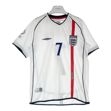 UMBRO アンブロ 2002 W杯ワールドカップ イングランド代表 デイビッドベッカム BECKHAM ユニフォーム ホワイト sizeM 瑞穂店