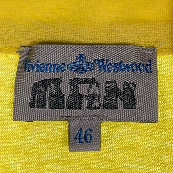 Vivienne Westwood MAN ヴィヴィアンウエストウッドマン 変形ポロシャツ イエロー Size M 福生店