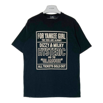 HYSTERIC GLAMOUR ヒステリックグラマー 02211CT11 YANKEE GIRLＴシャツ ブラック sizeM 瑞穂店