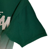 STUSSY ステューシー グラデーション ワールドツアー プリントTシャツ グリーン Size M 福生店