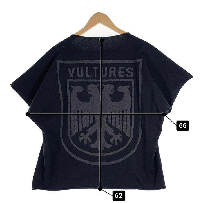 YEEZY イージー Vultures プリント カットオフ Tシャツ ブラック カニエウエスト Size 1 福生店