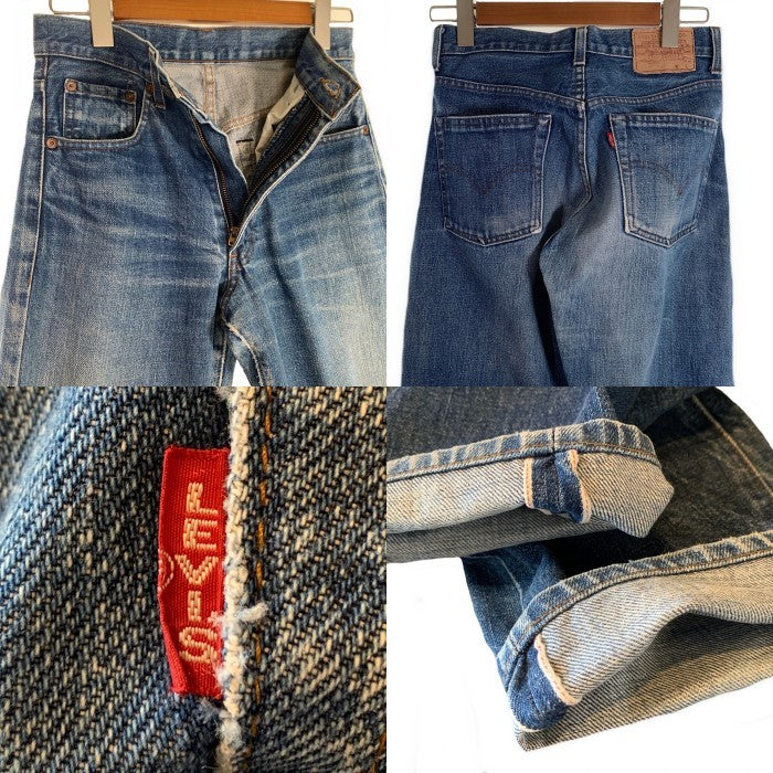 90's Levis リーバイス 502 ボタン裏J22 BIG E ビッグイー 隠しリベット 赤耳 セルビッチ デニムパンツ ライトブルー Size 28 福生店