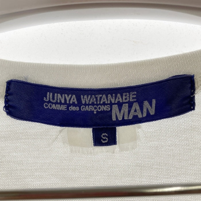 JUNYA WATANABE COMME des GARCONS MAN ジュンヤワタナベ コムデギャルソンマン メッシュ パッチワーク Tシャツ ホワイト sizeS 瑞穂店