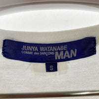 JUNYA WATANABE COMME des GARCONS MAN ジュンヤワタナベ コムデギャルソンマン メッシュ パッチワーク Tシャツ ホワイト sizeS 瑞穂店
