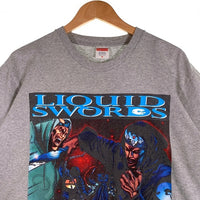 SUPREME シュプリーム 18AW LIQUID SWORDS TEE リキッドソード GZA ジザ WU-TANG CLAN プリントTシャツ グレー SIze M 福生店