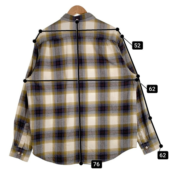 SUPREME シュプリーム 22SS Brushed Plaid flannel Shirt ブラッシュド フランネルチェックシャツ Size L 福生店