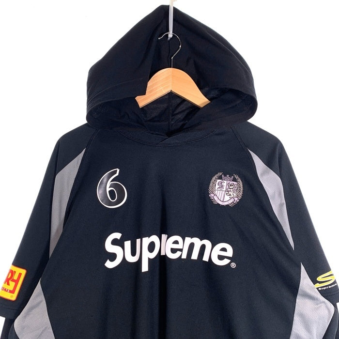 SUPREME シュプリーム 23AW Hooded Soccer Jersey フーデッド サッカージャージー ブラック Size XL 福生店