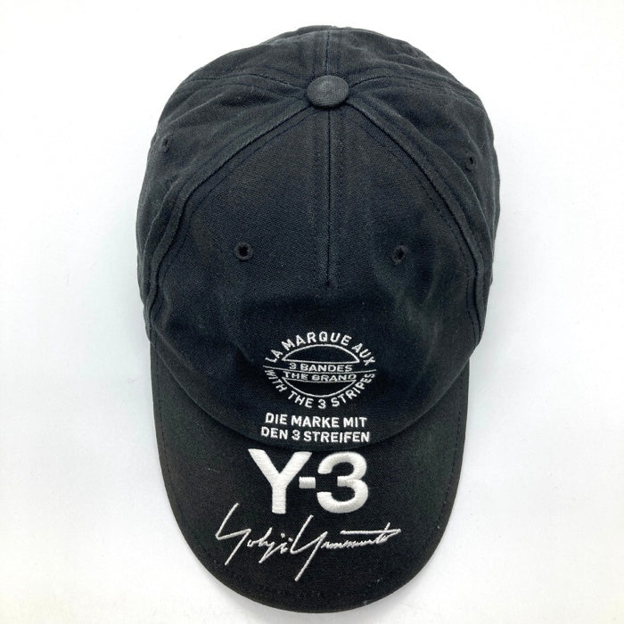 Y-3 ワイスリー CY3538 Logo embroidery cap ロゴ 刺繍 キャップ ブラック 瑞穂店