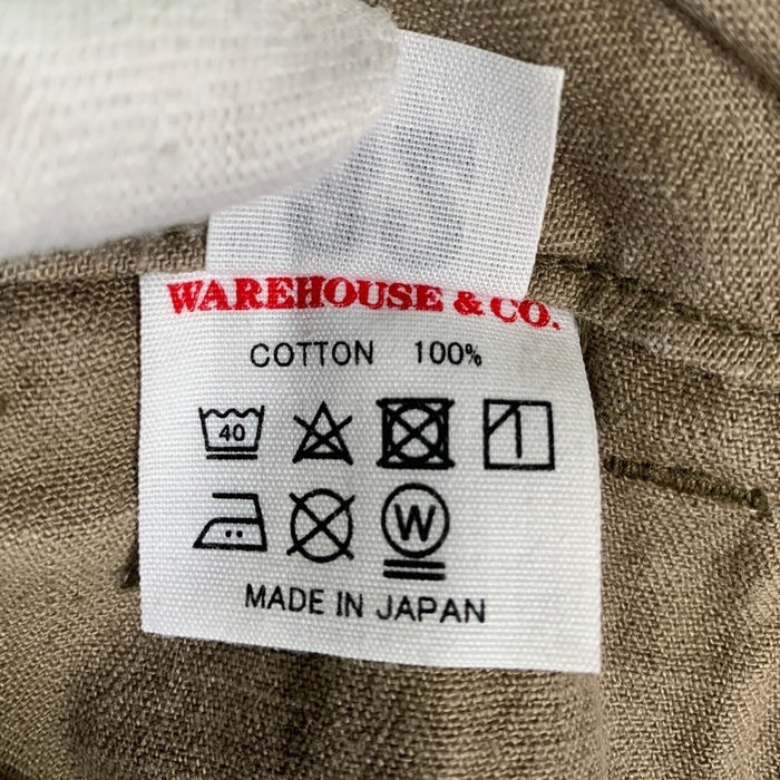 WAREHOUSE ウエアハウス ヘリンボーン ベイカーショーツ ショートパンツ オリーブ Size 32 福生店