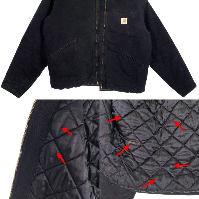Carhartt WIP カーハートワークインプログレス OG DETROIT JACKET デトロイトジャケット ダック地 内キルティング ブラック 5 I035614.00E Size S 福生店