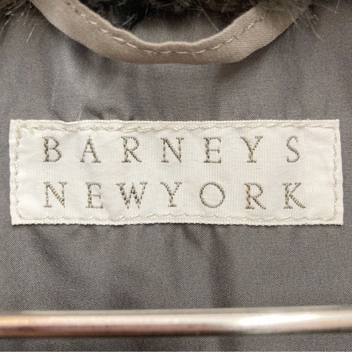 BARNEYS NEWYORK バーニーズニューヨーク ファー付き ダウンコート グレー sizeM 瑞穂店