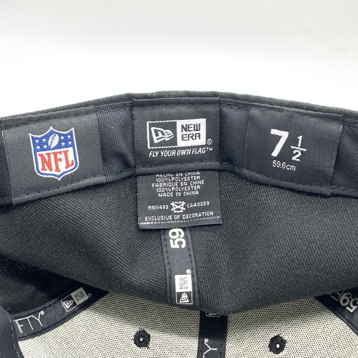 90’s New Era ニューエラ 59FIFTY NFL KC カンザスシティ・チーフス キャップ ブラック Size 7 1/2 (59.6cm) 福生店