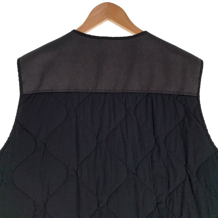 STONE ISLAND ストーンアイランド MODIFIED PANAMA ナイロンミックス ジップアップベスト 中綿 プリマロフト ブラック 7515G0840 size L 福生店