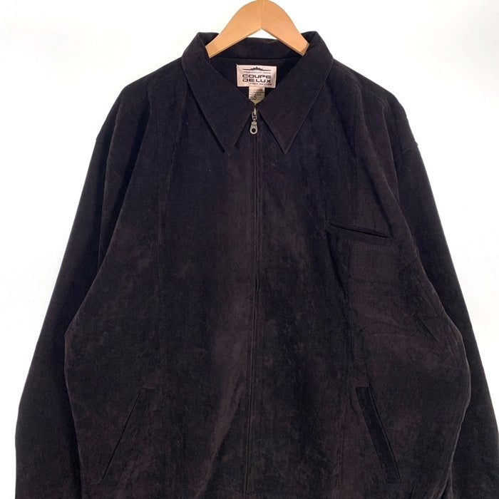 90's~ COUPE DELUX コープデラックス ジップアップジャケット ダークブラウン 中国製 Size XL 福生店