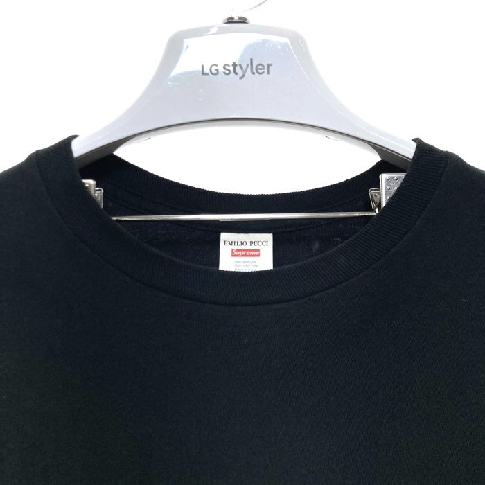 SUPREME シュプリーム 21SS Emilio Pucci エミリオプッチ Box Logo Tee ボックスロゴ プリントTシャツ ブラック Size XL 瑞穂店