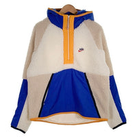 NIKE ナイキ HALF ZIP HOODIE WINTER SHERPA ハーフジップフーディ ボアフリース プルオーバー ホワイト ベージュ BV3767-133 Size L 福生店