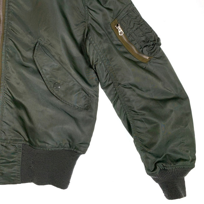 70's U.S. ARMY ALPHA INDUSTRIES アルファインダストリーズ AIR FORCE 米空軍 MA-1 L-2B フライトジャケット オリーブ 8415-00-817-0598 / DSA100-74-C-1559 Size M 福生店