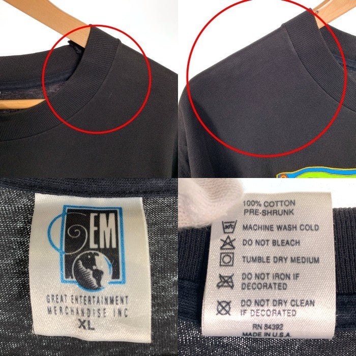 90's CYPRESS HILL サイプレスヒル STEP INTO A WHOLE NEW REALM プリントTシャツ ブラック GEM USA製 1993コピーライト Size XL 福生店