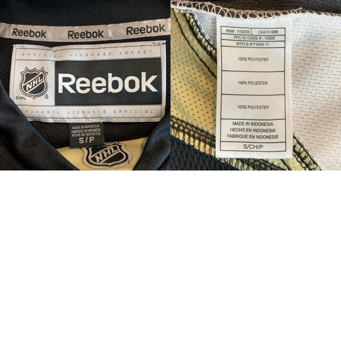 Reebok リーボック NHL ピッツバーグ・ペンギンズ CROSBY クロスビー ホッケーシャツ ブラック Size S 福生店