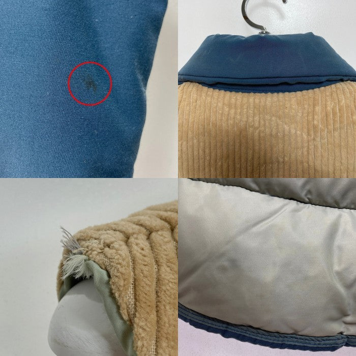 William Barry ウィリアムバリー 80's コーデュロイ切り替え ダウンベスト ネイビー sizeM 瑞穂店