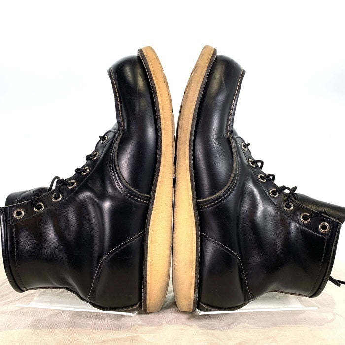90s　レッドウィング　刺繍羽タグ モックトゥ　黒　セッター　ブーツ　y2k RED WING レッドウイング 刺繍羽タグ 97年製 206 カスタムソール