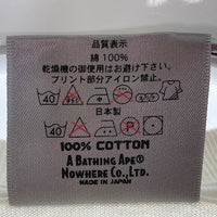 A BATHING APE アベイシングエイプ ロンT ホワイト sizeL 瑞穂店