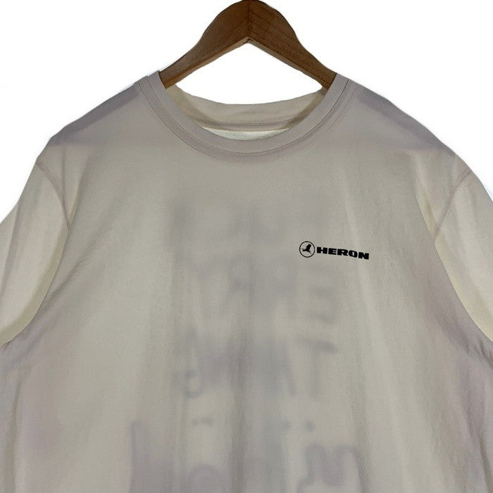 HERON PRESTON ヘロンプレストン バックプリント Tシャツ ホワイト HMAA026S22JER005 Size L 福生店