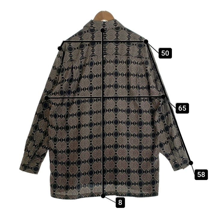 Christian Dior MONSIEUR クリスチャンディオールムッシュ 総柄 長袖シャツ ブラック BLS-6141 Size L 福生店