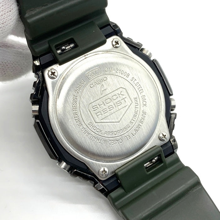CASIO カシオ G-SHOCK デジアナ クォーツ腕時計 WR20BAR グリーン GM-2100B 福生店