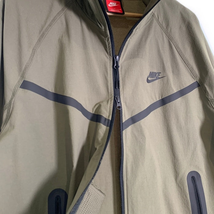 NIKE ナイキ TECH WINDRUNNER WOVEN FZ JACKET テック ウィンドランナー ウーブン ジップアップ ジャケット オリーブ HM7152-223 Size L 福生店