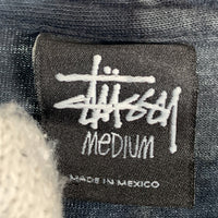 STUSSY ステューシー タイダイ ワールドツアープリント Tシャツ パープル ブラック Size M 福生店