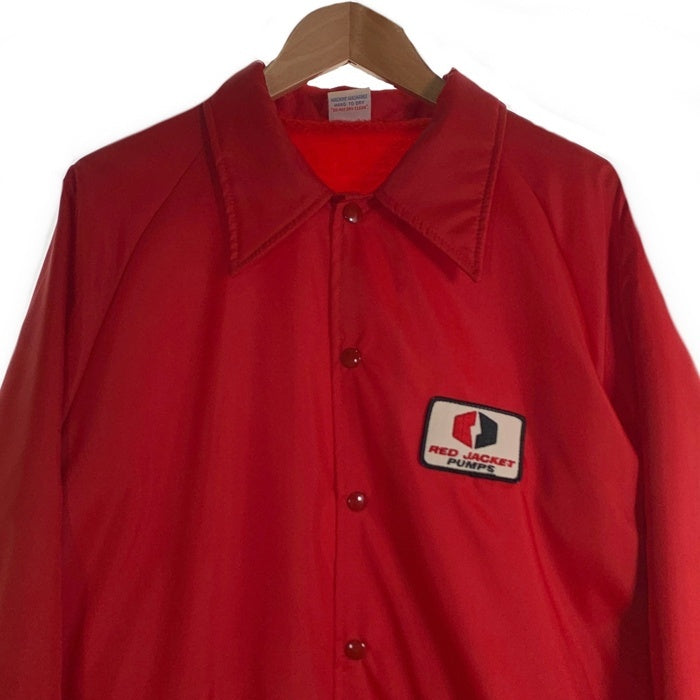 70's 80's Ebert Sportswear エバート スポーツウェア RED JACKET PUMPS レッド ジャケット パンプス 裏ボア ナイロン コーチジャケット レッド Size L 福生店