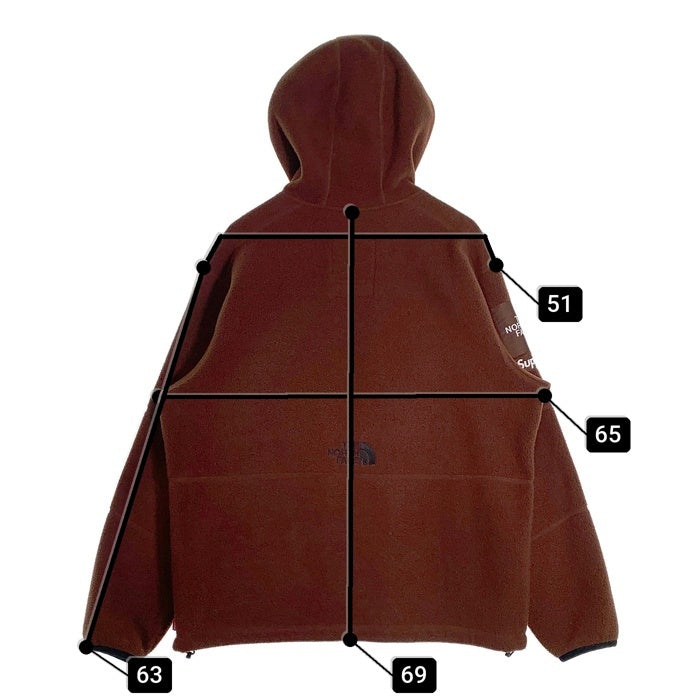 SUPREME シュプリーム 22AW THE NORTH FACE ノースフェイス Steep Tech Fleece Pullover スティープテック フリースプルオーバー パーカー ブラウン NA52208I Size L 福生店