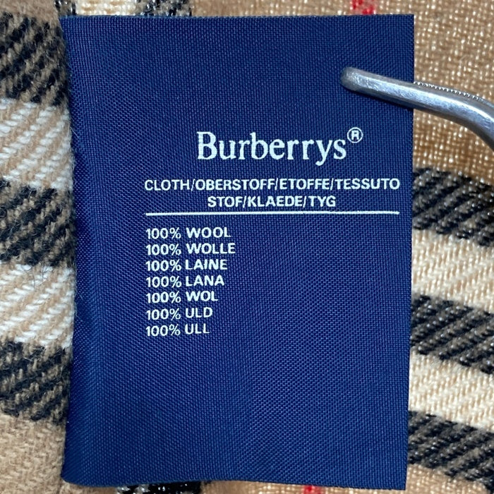 Burberry's バーバリー ノバチェック コートライナー ベスト ウール イングランド製 ファスナー ベージュ Size - 瑞穂店