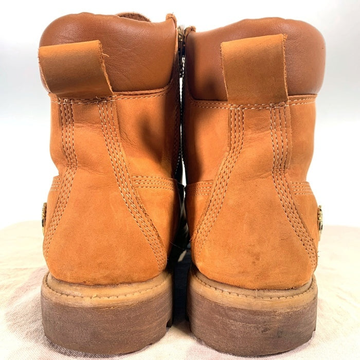 Timberland ティンバーランド STUSSY ステューシー サイドジップ イエローブーツ ライトブラウン 6129A Size US10.5 (28.5cm) 福生店
