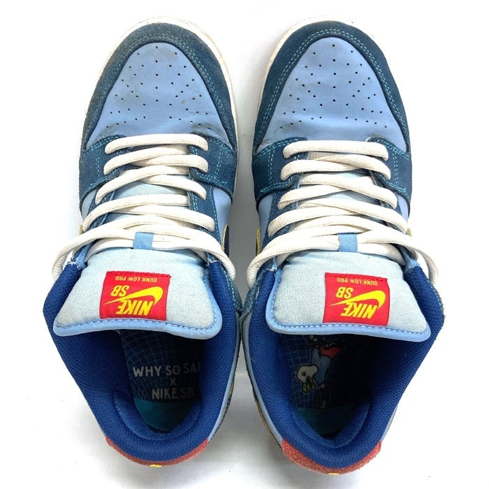 WHY SO SAD ？ ワイソーサッド × NIKE ナイキ DX5549-400 SB DUNK LOW スニーカー ブルー size27.5cm 瑞穂店