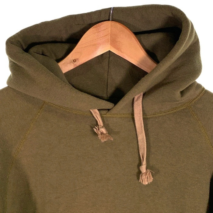COLIMBO コリンボ プルオーバースウェットパーカー オリーブ ラグランスリーブ Size M 福生店