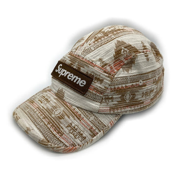 SUPREME シュプリーム Woven Pattern Camp Cap  ウーブン パターン キャンプ キャップ 22FW タン 瑞穂店