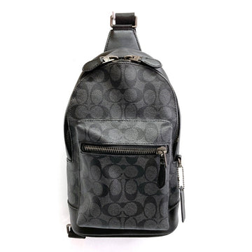 COACH コーチ 2853 モノグラム ワンショルダー ボディバッグ ブラック 瑞穂店