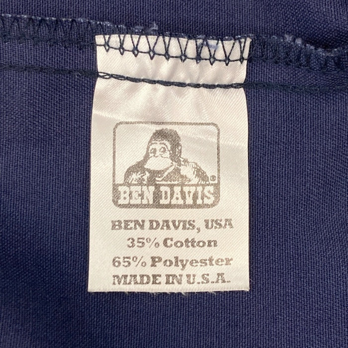 BEN DAVIS ベンデイビス USA製 ハーフジップ プルオーバーシャツ ネイビー sizeXL 瑞穂店