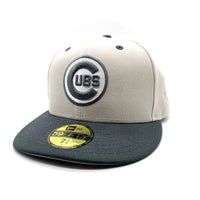 New Era ニューエラ Chicago Cubs シカゴカブス 59FIFTY ベースボールキャップ THE CAPS ベージュ チャコール Size 7 1/4 (57.7cm) 福生店