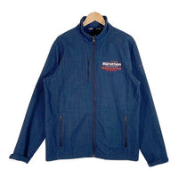 Eddie Bauer エディーバウアー ソフトシェルジャケット ブルー 内フリース 企業刺繡 EB532 Size L 福生店