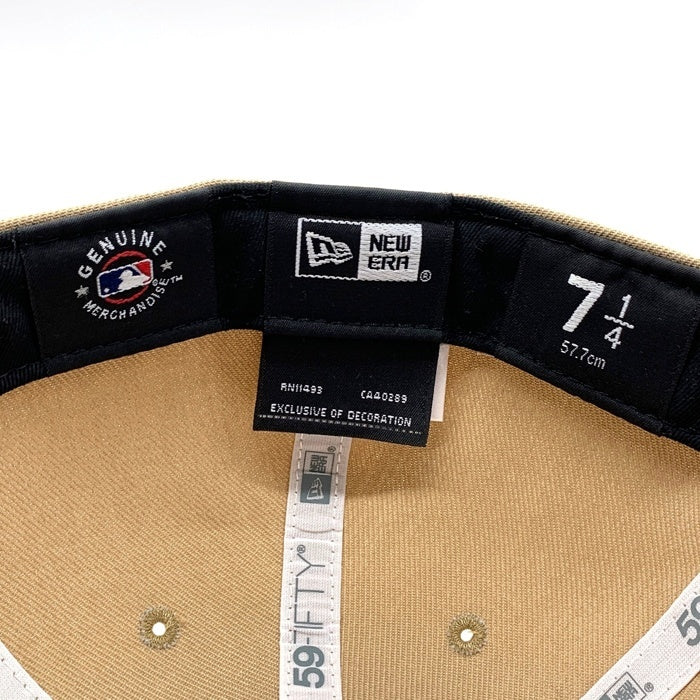 New Era ニューエラ ST LOUIS CARDINALS セントルイスカーディナルス 59FIFTY ベースボールキャップ THE CAP サイドパッチ ベージュ Size 7 1/4 (57.7cm) 福生店