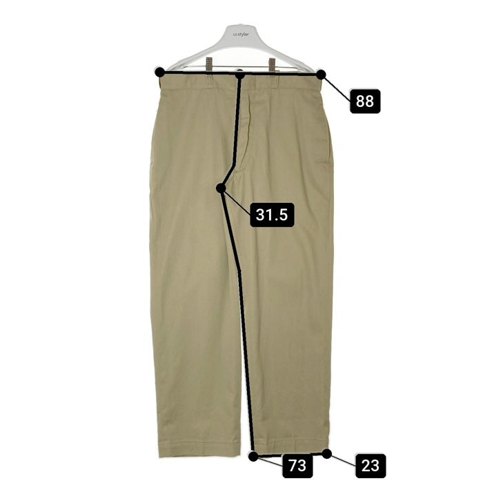 US ARMY アメリカ軍 60's~ アーミーチノ SCOVILLジップ 脇割り チノパンツ カーキ size36 瑞穂店